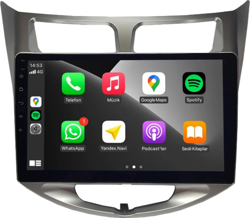 Hyundai Accent Blue 2011-2019 8+128 GB Android Multimedya Sistemi (yazılımsal)