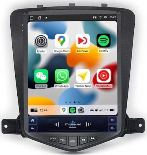 Chevrolet Cruze Tesla Ekran 2009-2012 Arası Uyumlu 4+64 Carplay Android Auto Multimedya Navigasyonlu