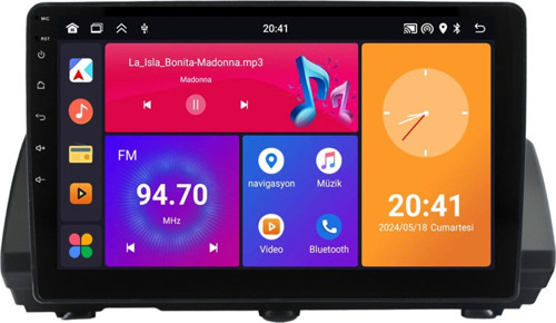 Dacia Jogger Uyumlu Android Multimedya Sistemi (2021-2024) 6+64 GB (yazılımsal)