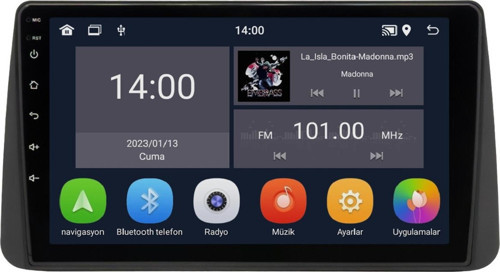 Fiat Egea Cross Android Multimedya Sistemi (2015-2023) 4+64 GB Uyumlu (yazılımsal)