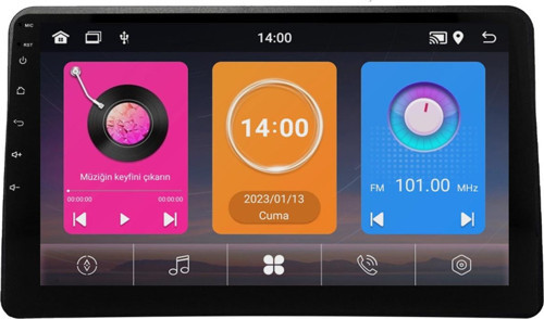 Fiat Panda Android Multimedya Sistemi (2003-2012) 6+64 GB 4K OLED (yazılımsal)