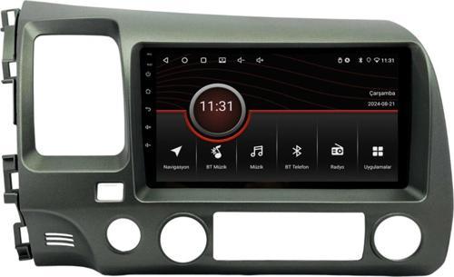 Honda Civic FD6 Uyumlu Android Multimedya Sistemi (2007-2012) 4+32 GB
