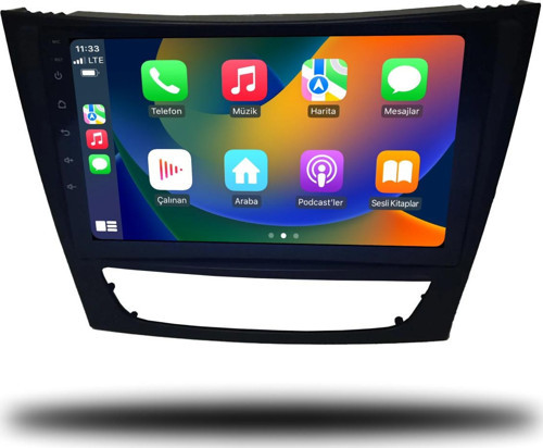 Mercedes E Class W211 2007-2011 Uyumlu 6+64 GB Android Carplay Multimedya Sistemi (yazılımsal)