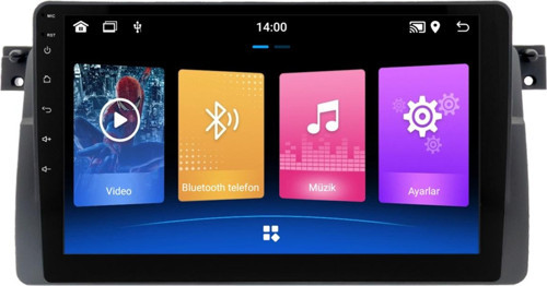 BMW 3 Serisi E46 Android Multimedya Sistemi (1997-2005) 4+64 GB 2K QLED