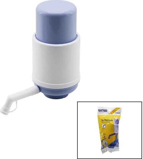 Küçük - Düz   Manuel  Damacana Su Pompası  Poşetli Ambalaj   Damlama Önleyici Kapak