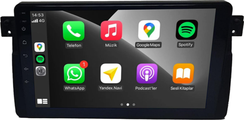 Bmw E46 1999-2005 6+64 GB 4K OLED Android Carplay Multimedya sistemi (yazılımsal)