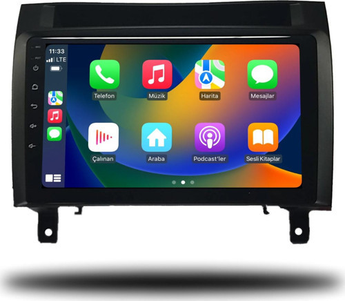 Mercedes SLK 2004-2010 Uyumlu 8+128 GB Android Carplay Multimedya Sistemi (yazılımsal)