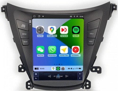 Hyundai Elantra 9.7 inç 2014-2016 Tesla Uyumlu Carplay Androidauto Android Multimedya Sistemi (yazılımsal)