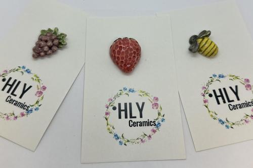 Tatlı Meyveler Seramik Charm Seti