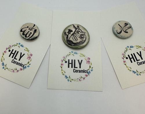 Hat Sanatı Semazen Seramik Fincan Charm Seti