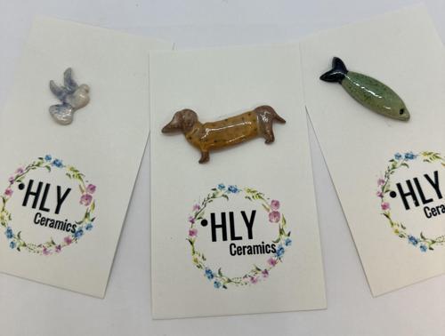 Sevimli Üçlü Seramik Fincan Charm Seti