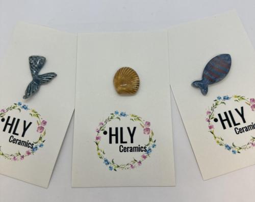 Derin Mavi Seramik Fincan Charm Seti