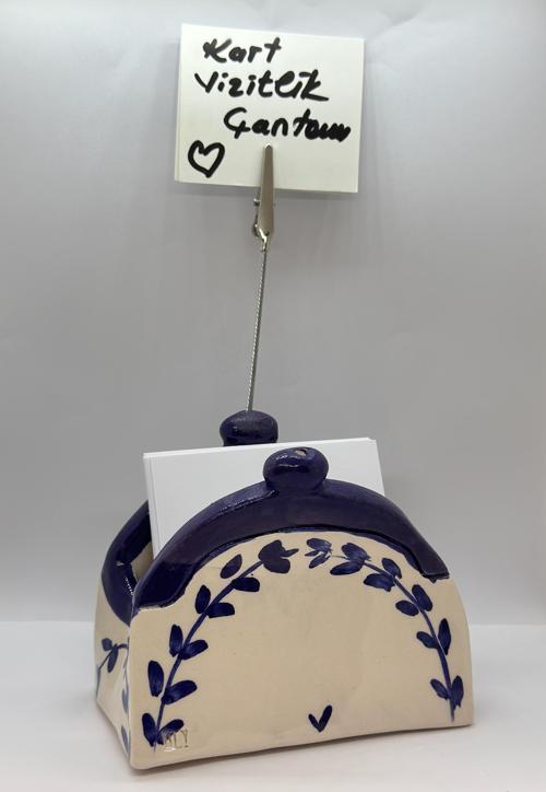 Kartvizit, Bloknot Çantası– El Yapımı Seramik Çok Amaçlı Dekoratif Ürün