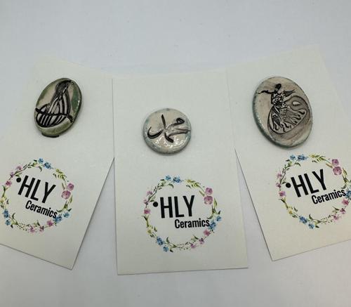 Allah - Muhammed - Semazen Seramik Charm Seti