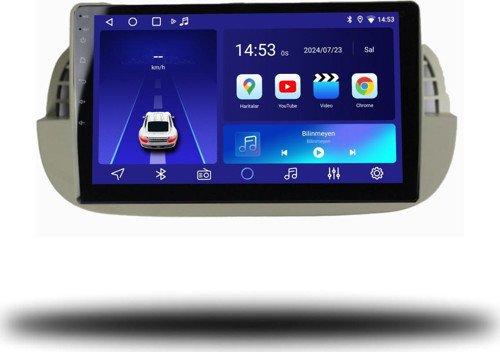 Fiat 500C 2011-2015 8+128 GB 4K OLED Andorid Multimedya (yazılımsal)