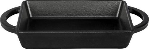 Dikdörtgen Sahan Döküm Demir Yekpare Çift Kulplu Ölçü 12x15cm.