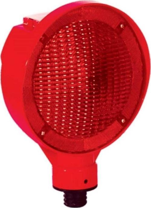 Solar Yuvarlak Flaşör (Kırmızı)