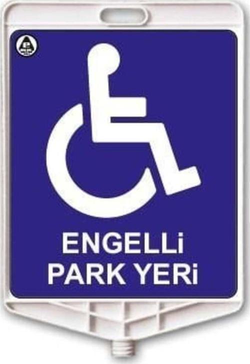 Engelli Park Yeri Dikdörtgen Levha Çift Taraflı Baskı