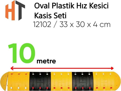 Oval Plastik Hız Kesici Kasis Seti 10 Metre