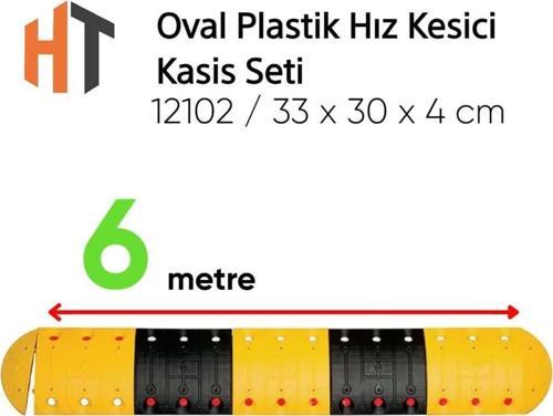 Oval Plastik Hız Kesici Kasis Seti 6 Metre