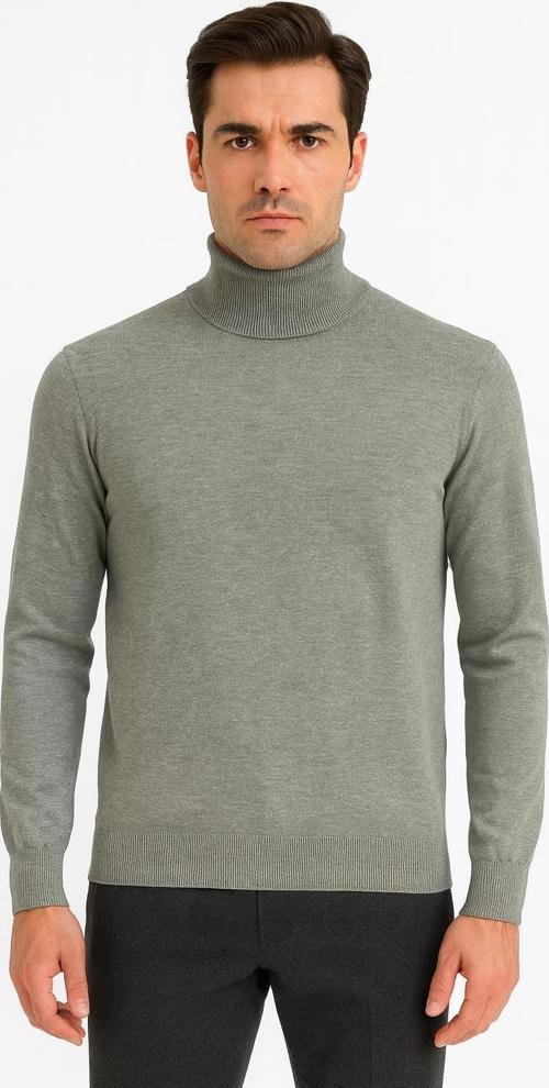 Huffa Erkek Slim Fit Boğazlı Erkek Triko-7430