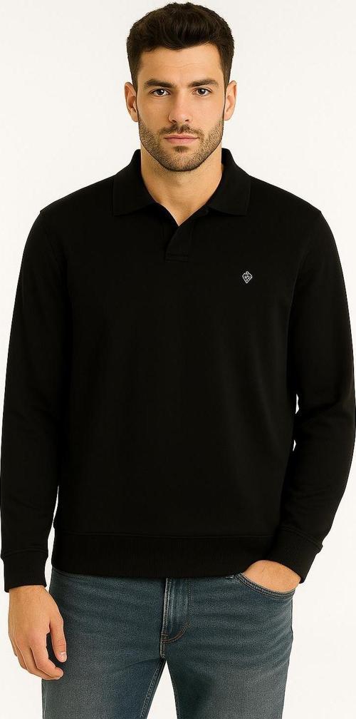 Gewer Erkek Slim Fit Uzun Kol Polo Yaka Sweatshırt-7428