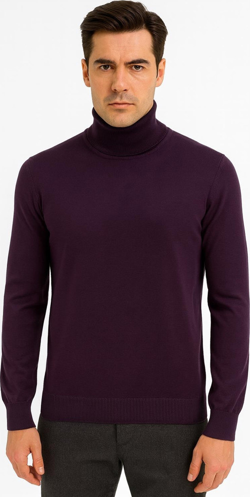 Huffa Erkek Slim Fit Boğazlı Erkek Triko-7430