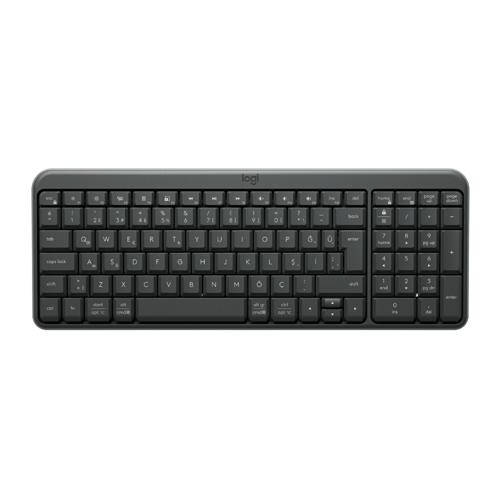 LOGITECH K250, Siyah, 920-013460, Bluetooth, Türkçe Q, Multimedya, Kompakt Klavye