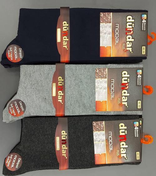 PLUS 4124 ERKEK MODAL LİKRALI DİKİŞSİZ ÇORAP 12 ADET