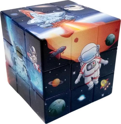 Sihirli Küp Yapboz Uzay Temalı Magic Cube 5.5 x 5.5cm No.5