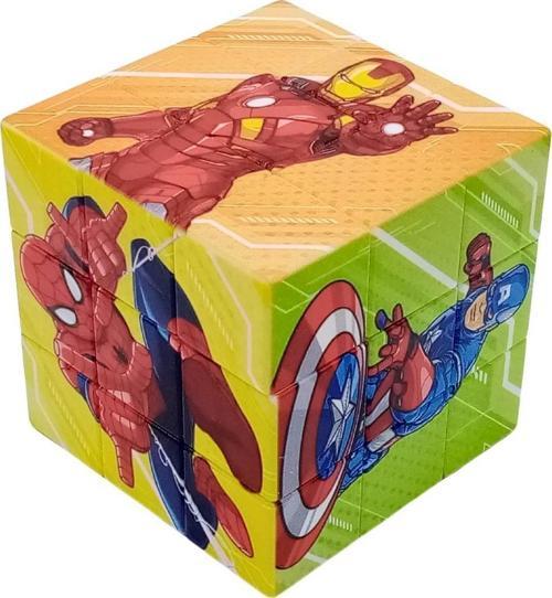 Sihirli Küp Yapboz Süper Kahramanlı Magic Cube 5.5 x 5.5cm No.4