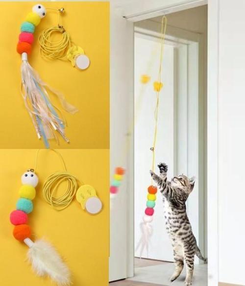 Nessiworld Elastik Kendinden Yapışkanlı Solucan Kedi Oltası