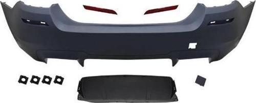 bmw 5 serı- 5 serisi- 2010-2016  arka tampon komple astarlı (çıft egz.delıklı/karlıklı/reflektörlü) 