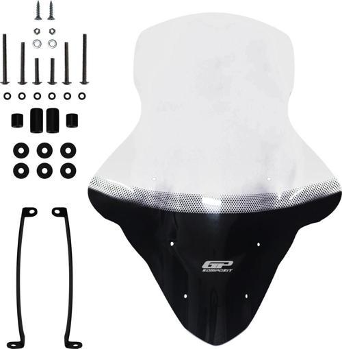 Yamaha NMAX 125 / 155 2015-2020 Uyumlu Baskılı Elcikli Ön Cam Şeffaf