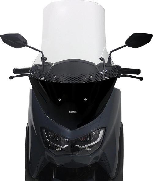 Yamaha NMAX 125 / 155 2021-2023 Uyumlu Ayaklı Tur Camı Şeffaf