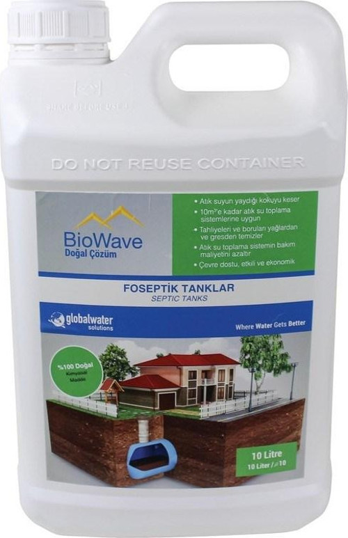 BioWave Global Water Solutions Biowave Foseptik Tanklar Koku ve Atık Giderici - 10 Lt