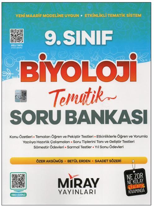 Miray 9.Sınıf Biyoloji Tematik Soru Bankası