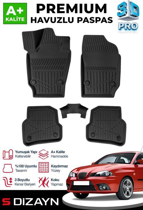 Seat Ibiza 3D Pro Havuzlu Paspas 2008-2017 A+ Kalite