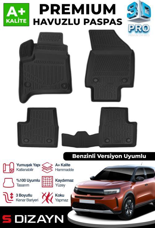 Opel Frontera Benzinli 3D Pro Havuzlu Paspas 2025 Üzeri A+ Kalite