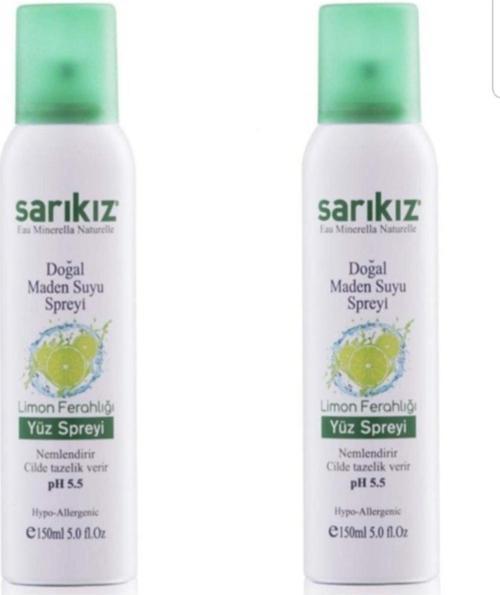 Doğal Maden Suyu Yüz Spreyi Limonlu Madensuyu 150ml 2 Adet