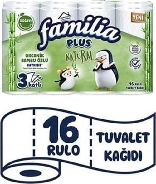 FAMILIA TUVALET KAĞIDI NATURAL 16