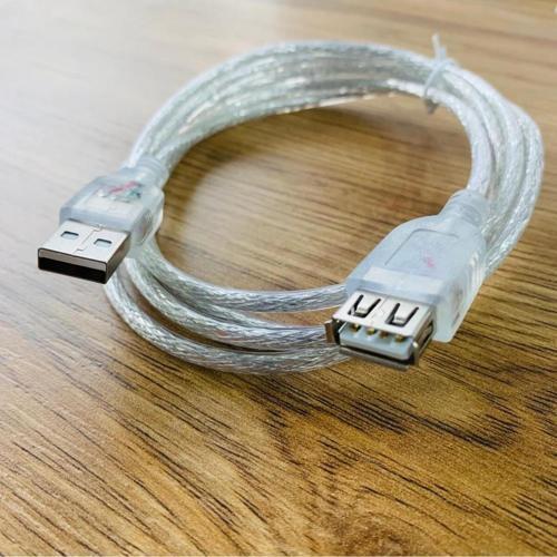 1.5m - Kaliteli USB 2.0 ŞEFFAF USB UZATMA KABLOSU wifi anten PC TV USB klavye yazıcı için