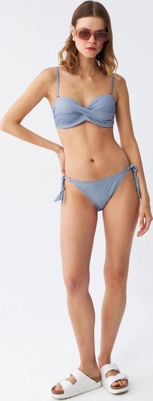 Giyim Kadın Straplez Mavi Bikini Takımı