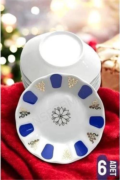 BFS Melamin Çay Tabağı 6 Adet Geleneksel Türk Çay Bardağı Altlığı