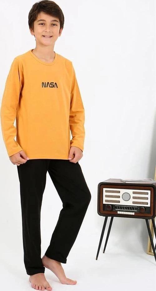Giyim Erkek Çocuk Uzun Kol Penye Pijama Takım Sarı