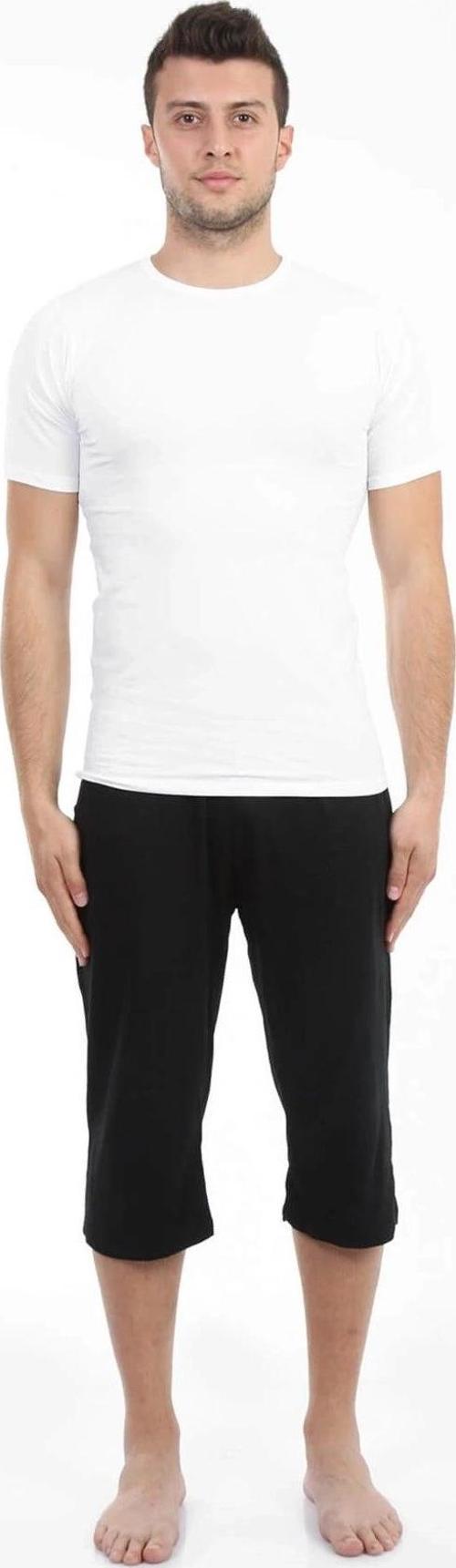 Giyim Erkek Pamuk Kapri Siyah