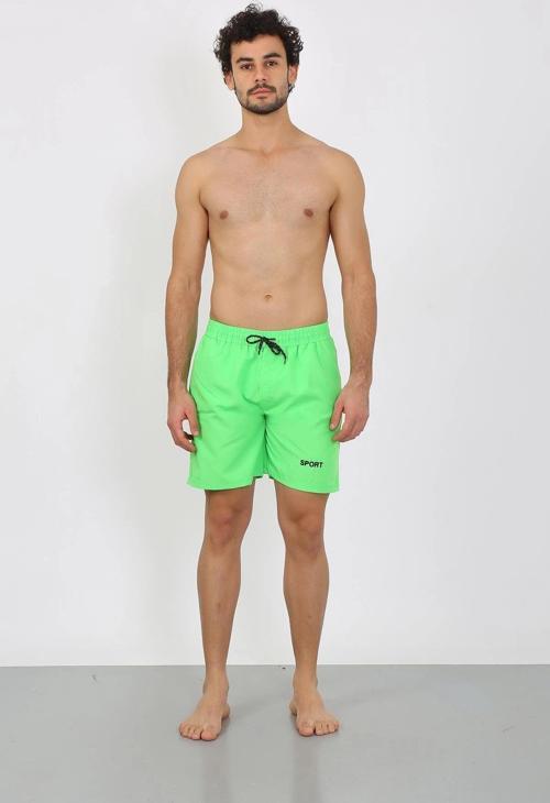 Giyim Erkek Fermuar Cepli Deniz Şortu Fıstık Yeşil