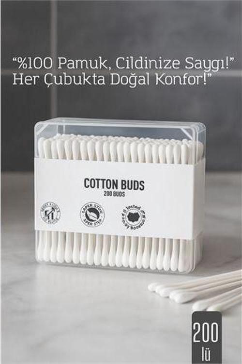 %100 Pamuk Kulak Çubuğu – 200’lü Paket