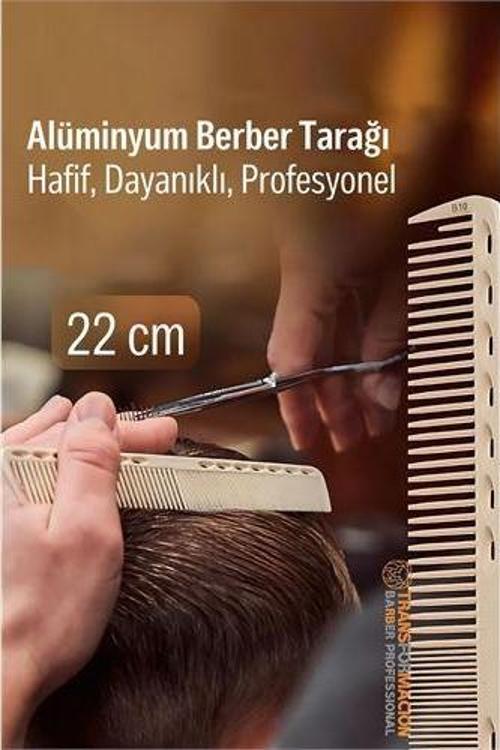 22 cm Alüminyum Saç Kesim Tarağı – Berber Tarağı -Hafif, Dayanıklı, Profesyonel
