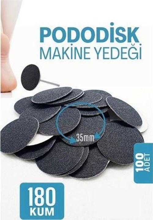 35 mm Pododisk - Nasır Sökücü Pedikür Makinesi Yedek Pedler 100 ADET